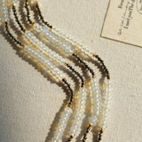 Opal & Gold Ore Beaded Necklace - floysun