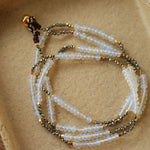 Opal & Gold Ore Beaded Necklace - floysun