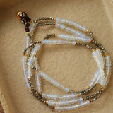 Opal & Gold Ore Beaded Necklace - floysun