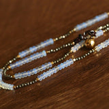 Opal & Gold Ore Beaded Necklace - floysun