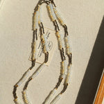 Opal & Gold Ore Beaded Necklace - floysun