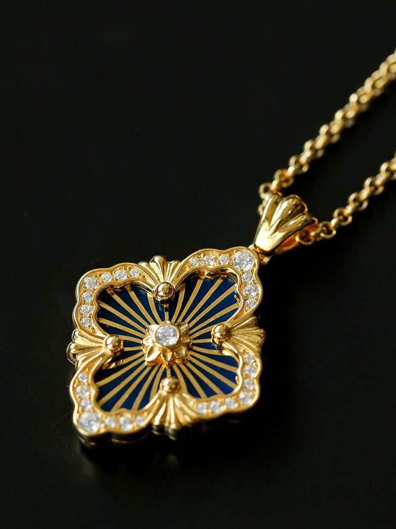 Opera Tulle Lace Clover Necklace - floysun