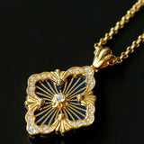 Opera Tulle Lace Clover Necklace - floysun