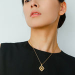 Opera Tulle Lace Clover Necklace - floysun
