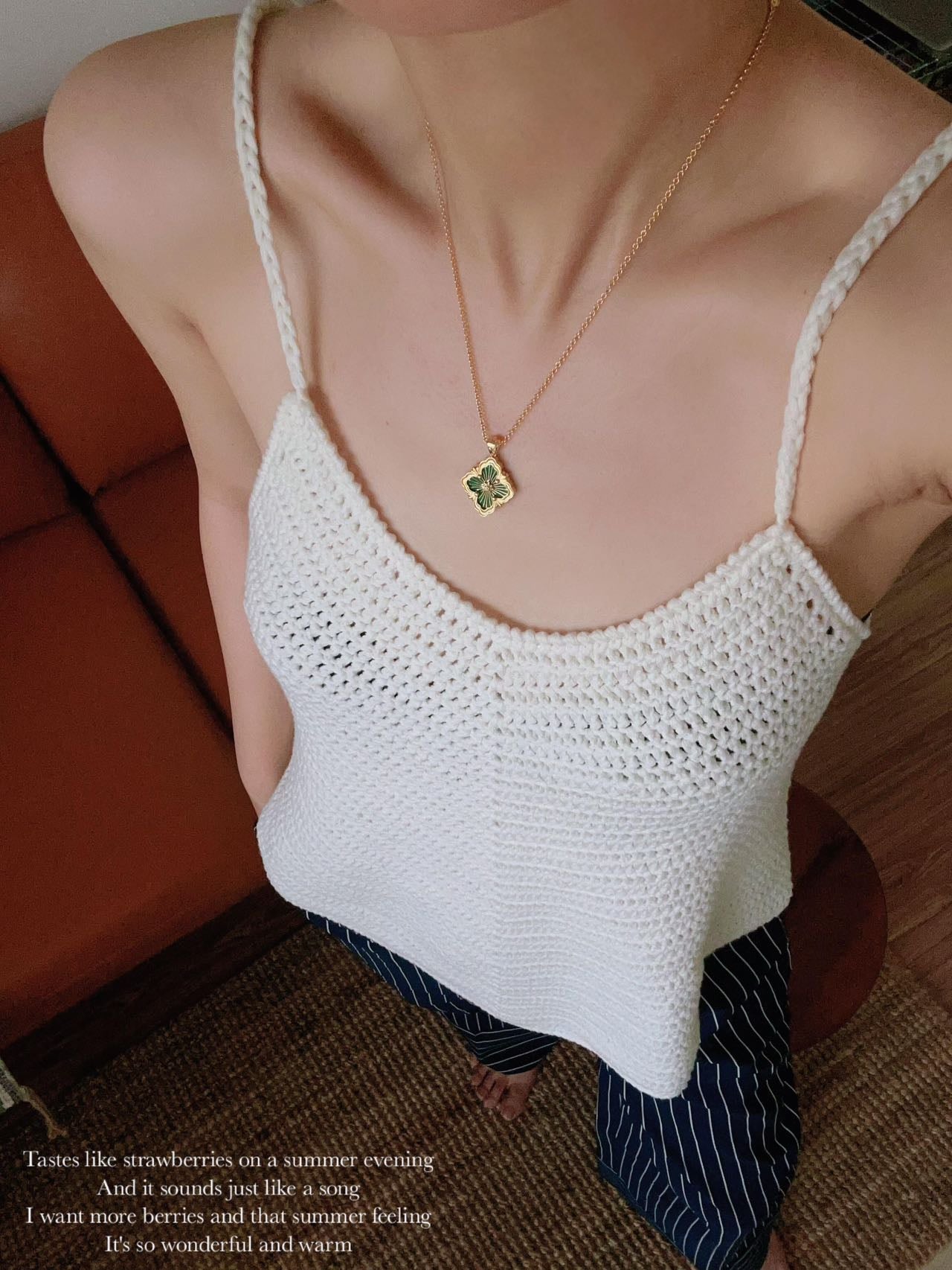 Opera Tulle Lace Clover Necklace - floysun