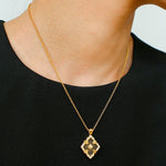 Opera Tulle Lace Clover Necklace - floysun
