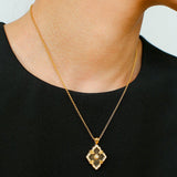 Opera Tulle Lace Clover Necklace - floysun