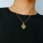 Opera Tulle Lace Clover Necklace - floysun