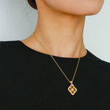 Opera Tulle Lace Clover Necklace - floysun