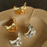 Orchid Metal Design Earrings - floysun