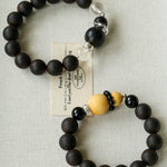 Oriental Blessing Ebony & Boxwood Gourd Beaded Bracelet - floysun