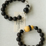 Oriental Blessing Ebony & Boxwood Gourd Beaded Bracelet - floysun