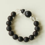 Oriental Blessing Ebony & Boxwood Gourd Beaded Bracelet - floysun