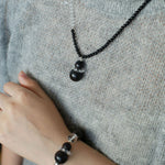 Oriental Blessing Ebony & Boxwood Gourd Beaded Bracelet - floysun