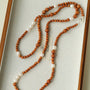 Oriental Luxe Long Sandalwood & Pearl Necklace - floysun