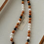 Oriental Luxe Sandalwood & Pearl Necklace - floysun