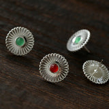 Oriental Sun Blossom Earrings - floysun