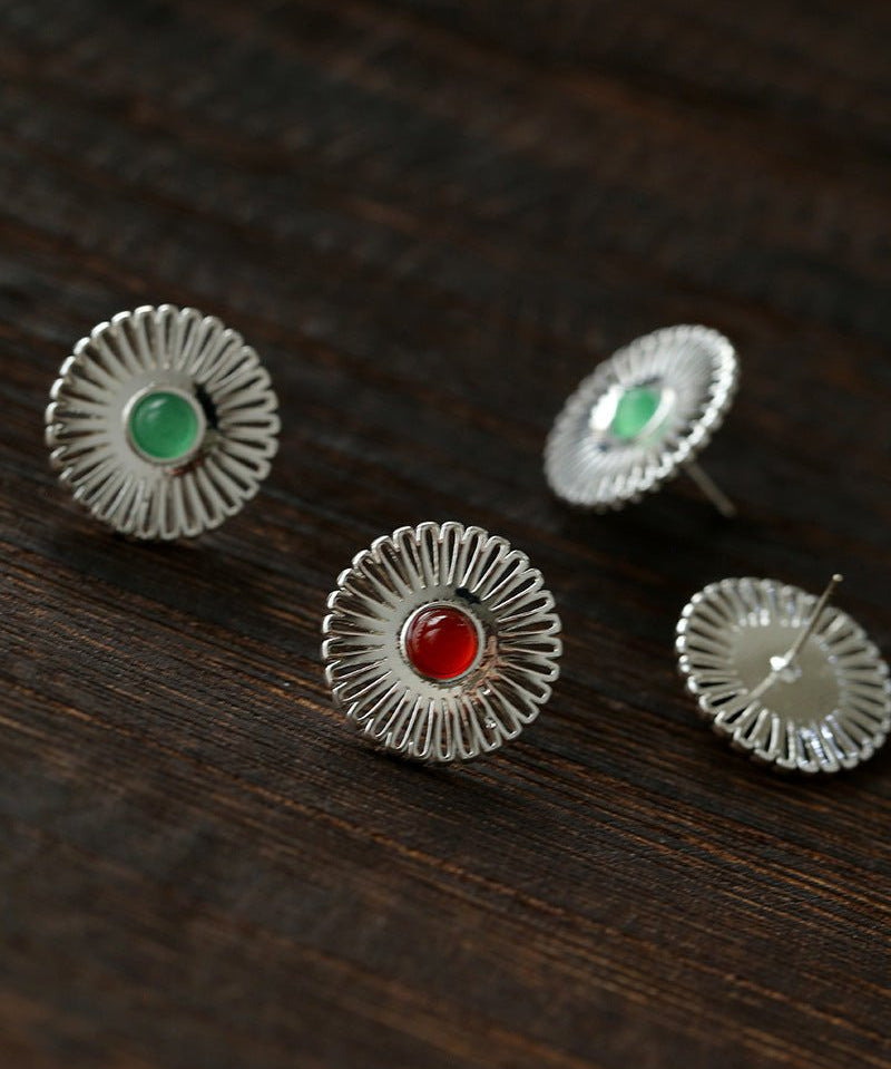 Oriental Sun Blossom Earrings - floysun