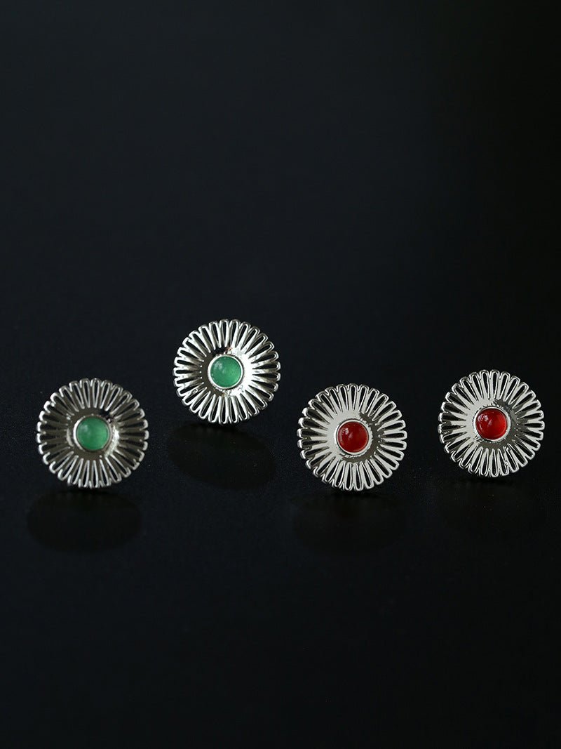 Oriental Sun Blossom Earrings - floysun