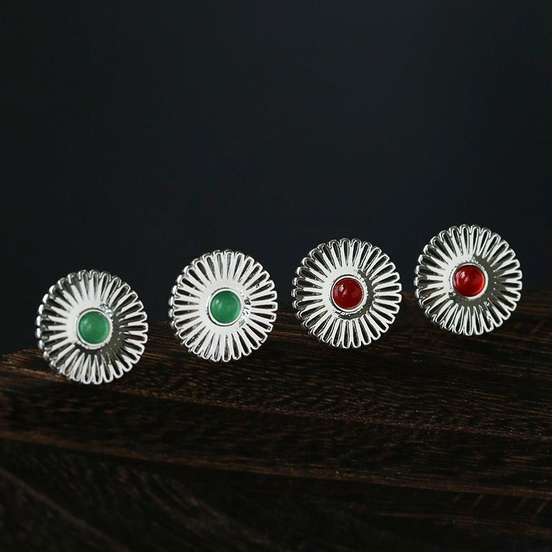 Oriental Sun Blossom Earrings - floysun