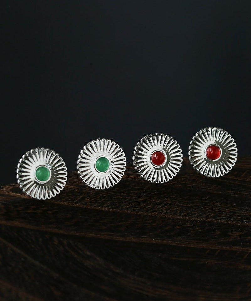 Oriental Sun Blossom Earrings - floysun