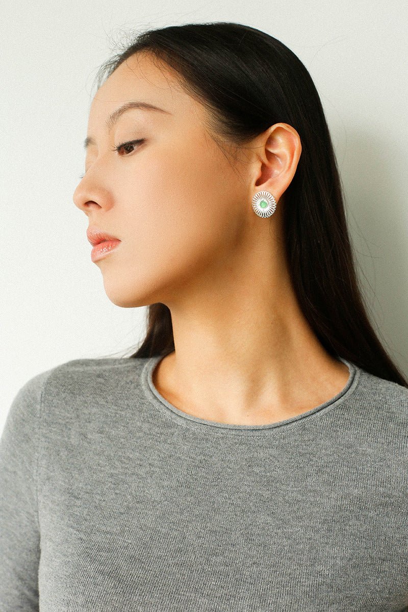 Oriental Sun Blossom Earrings - floysun