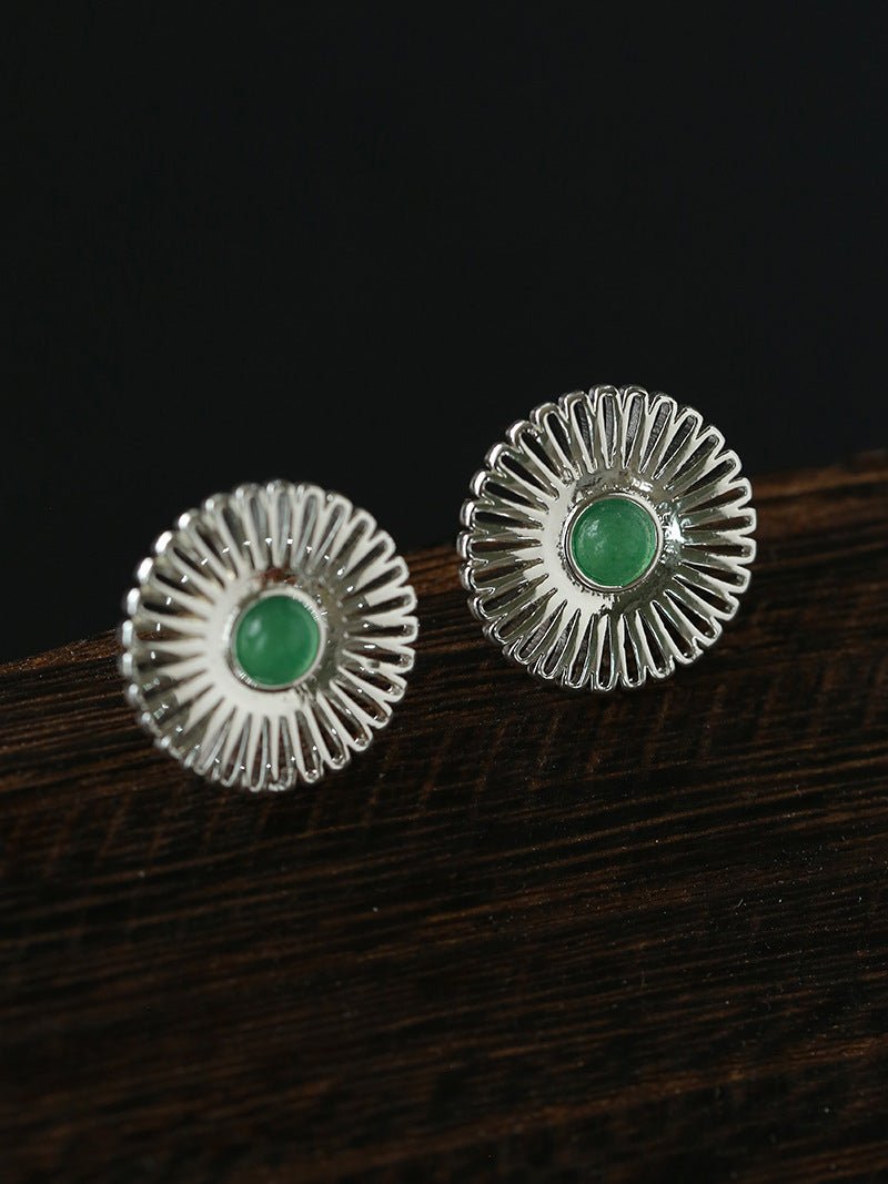 Oriental Sun Blossom Earrings - floysun