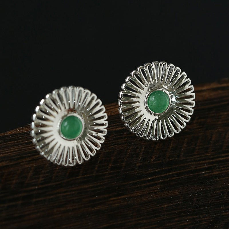 Oriental Sun Blossom Earrings - floysun