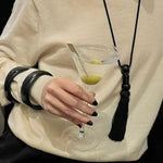 Oriental Tassel Necklace with Natural Gemstones – Handmade Chinese Knot Design - floysun