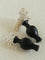 Original Design – Ebony Vase & Lace Vintage Aesthetic Earrings - floysun