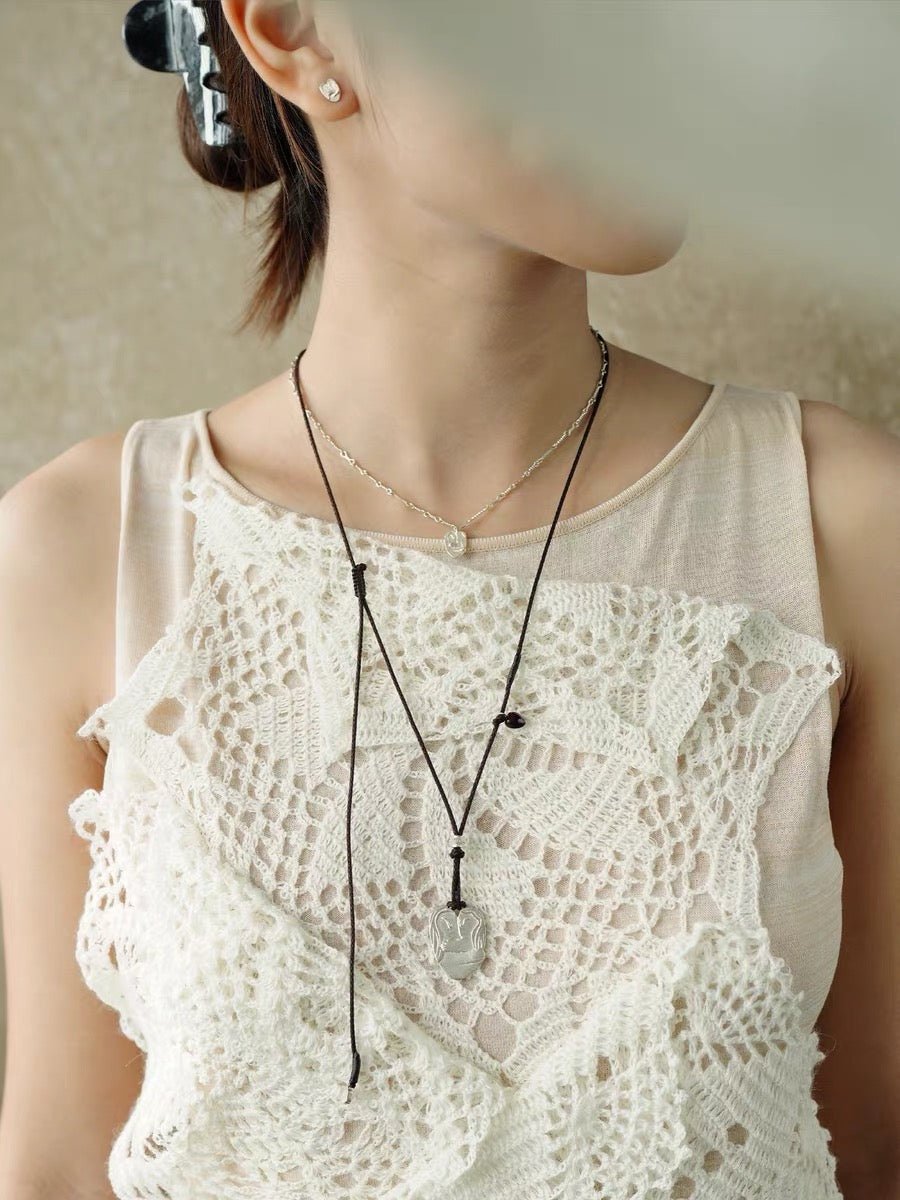 Original Design Embracing Heart Pendant Necklace - floysun