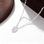 Original Design Embracing Heart Pendant Necklace - floysun