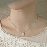 Original Design Embracing Heart Pendant Necklace - floysun