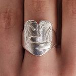 Original Design Embracing Heart Statement Ring - floysun