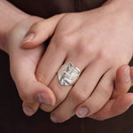 Original Design Embracing Heart Statement Ring - floysun