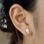 Original Design Embracing Heart Stud Earrings - floysun