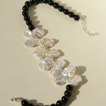 Original Designer Petal Pearl Statement Necklace - floysun