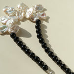 Original Designer Petal Pearl Statement Necklace - floysun