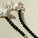 Original Designer Petal Pearl Statement Necklace - floysun