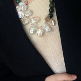 Original Designer Petal Pearl Statement Necklace - floysun