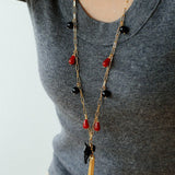 Original Enamel Horse Tassel Back Necklace - floysun