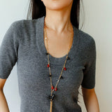 Original Enamel Horse Tassel Back Necklace - floysun