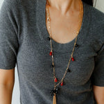 Original Enamel Horse Tassel Back Necklace - floysun