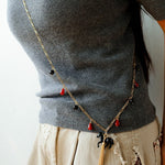 Original Enamel Horse Tassel Back Necklace - floysun