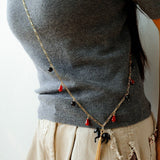 Original Enamel Horse Tassel Back Necklace - floysun
