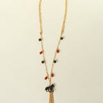 Original Enamel Horse Tassel Back Necklace - floysun