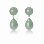 Original Luxury Red Jasper & Green Aventurine Drop Earrings - floysun