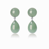 Original Luxury Red Jasper & Green Aventurine Drop Earrings - floysun