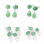 Original Luxury Red Jasper & Green Aventurine Drop Earrings - floysun