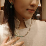 Original Luxury Red Jasper & Green Aventurine Drop Earrings - floysun